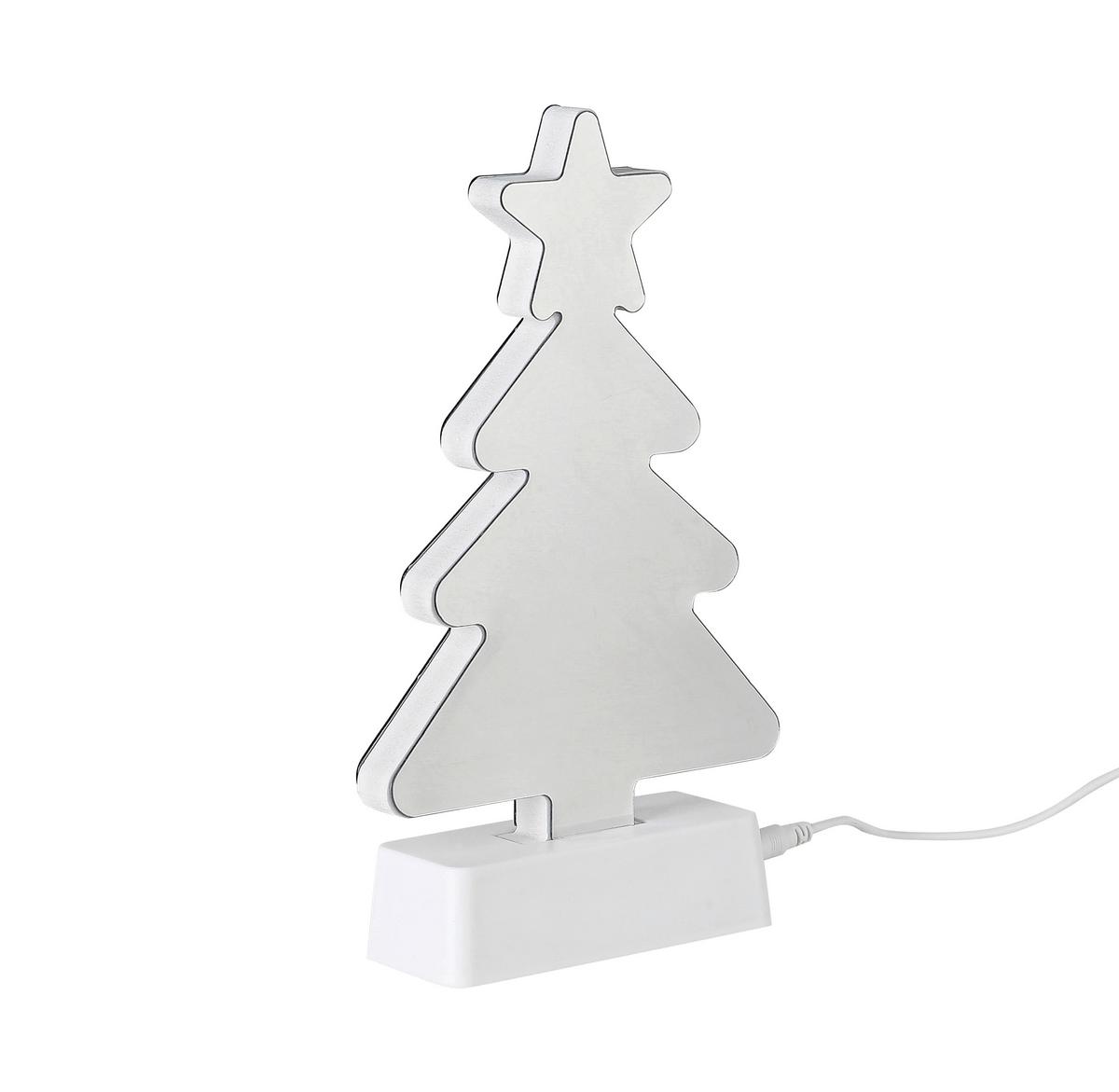 Led-dekoleuchte Christmas Tree - Transparent/Weiß, Basics, Kunststoff (13,2/4,6/22,8cm) - James Wood