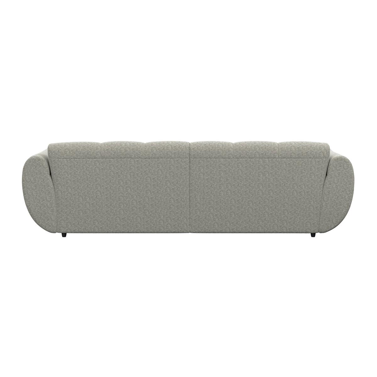 Ecksofa Panda Chenille grau, 178x280cm - Dunkelgrün/Schwarz, Trend, Textil (178/280cm)