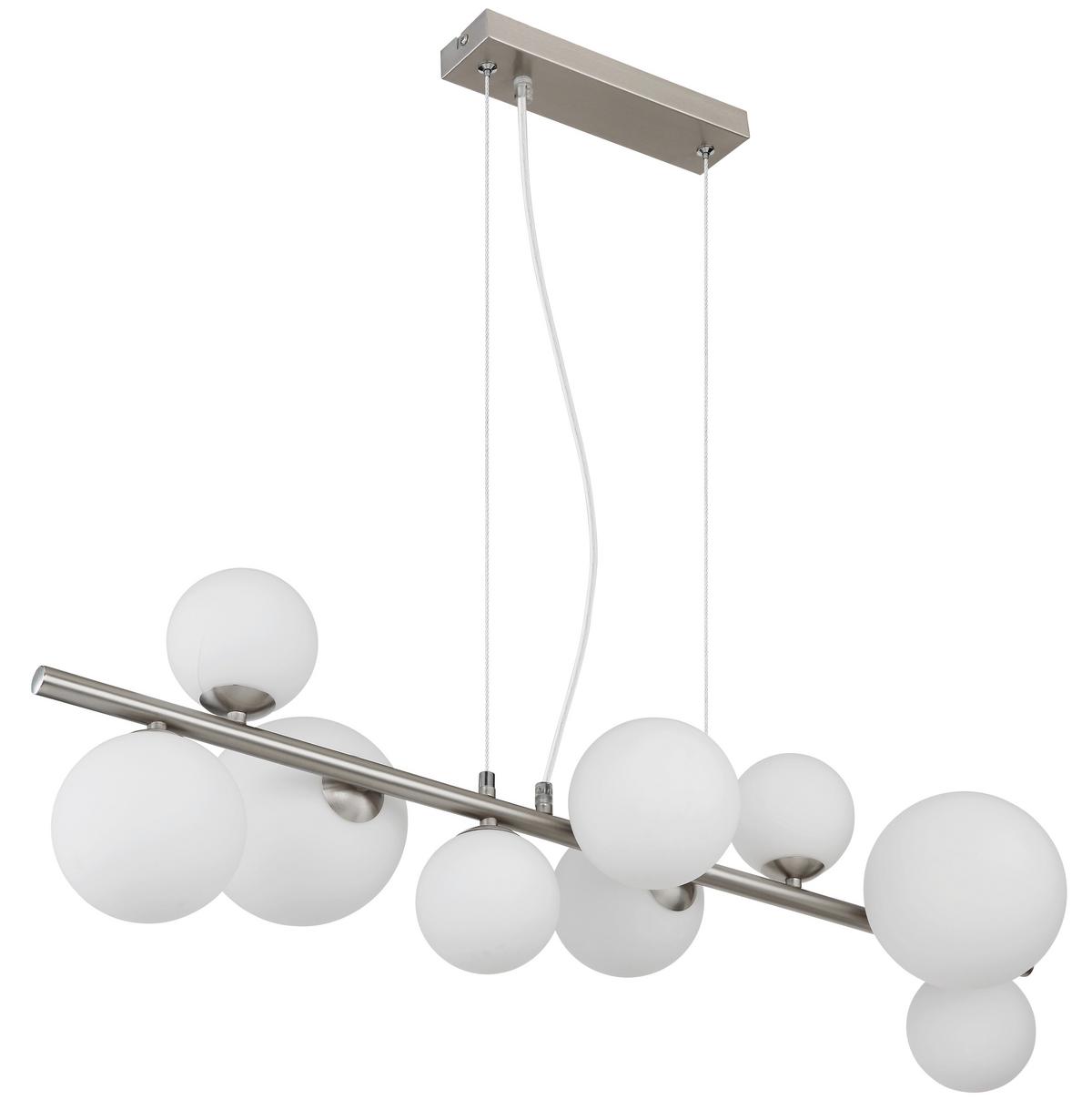 Led Függőlámpa 56140-9h - opál/áttetsző, Konventionell, műanyag/Üveg (87/34,5/120cm) - Globo