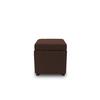 Hocker Looks IIi - Dunkelbraun/Schwarz, Design, Textil (45/47/45cm) - LOOKS by W.Joop