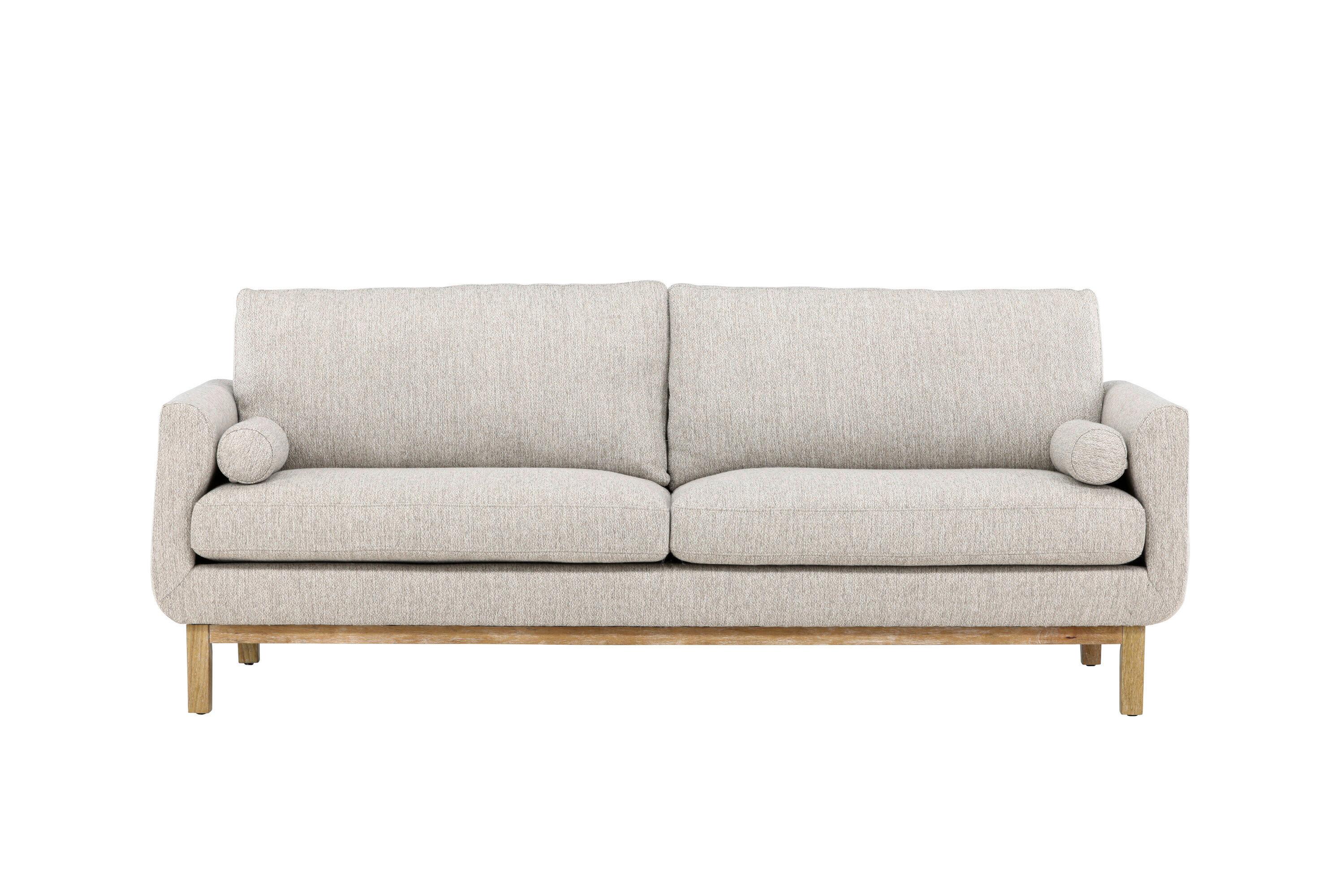 3-sitzer-sofa Olympos Beige B: 214cm - Beige, MODERN, Holz/Textil (214/90/88cm) - Livetastic