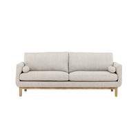 3-sitzer-sofa Olympos Beige B: 214cm - Beige, MODERN, Holz/Textil (214/90/88cm) - Livetastic