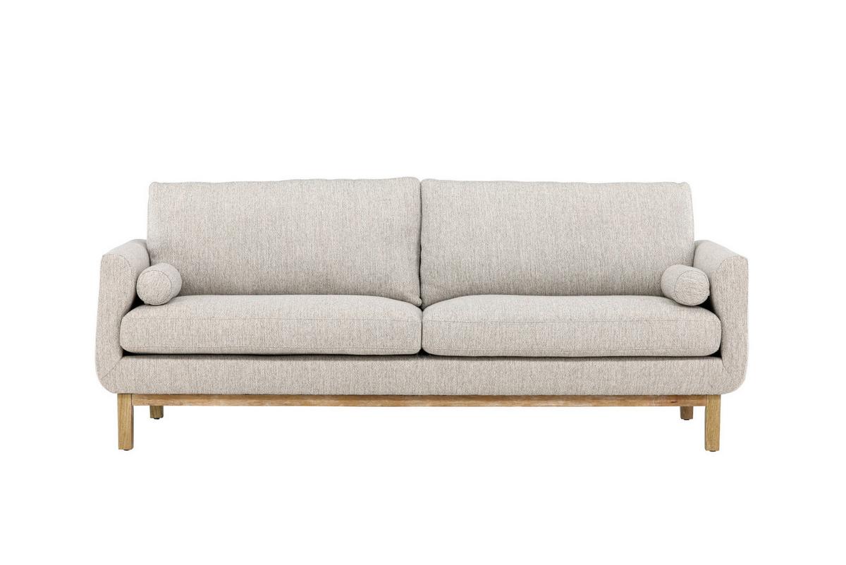 3-sitzer-sofa Olympos Beige B: 214cm - Beige, MODERN, Holz/Textil (214/90/88cm) - Livetastic