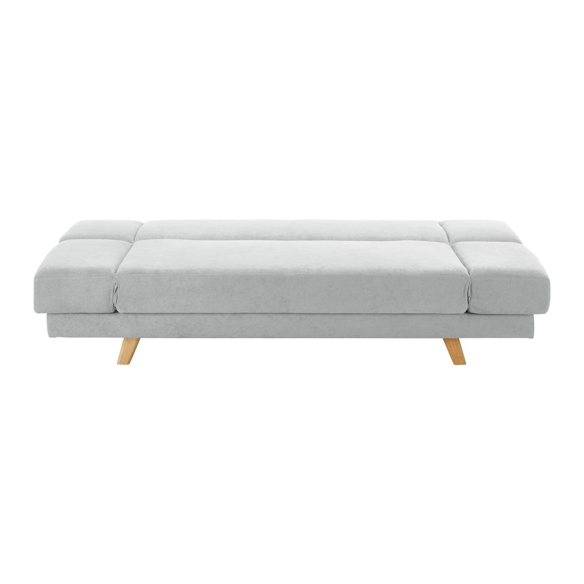Pohovka FUNKY taupe - světle šedá/přírodní barvy, Moderní, dřevo/textil (183/73/79cm) - Bessagi Home