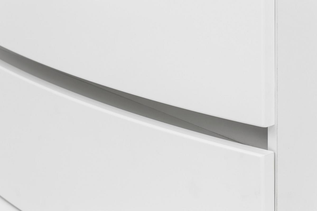 Waschbecken mit Unterschrank Kopenhagen B: 80 cm Weiß - Weiß, KONVENTIONELL, Glas/Holzwerkstoff (80cm) - Held