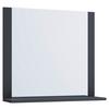 Wandspiegel Lendas Anthrazit B: 60 cm - Anthrazit, MODERN, Holzwerkstoff (60/55/16,6cm) - MID.YOU