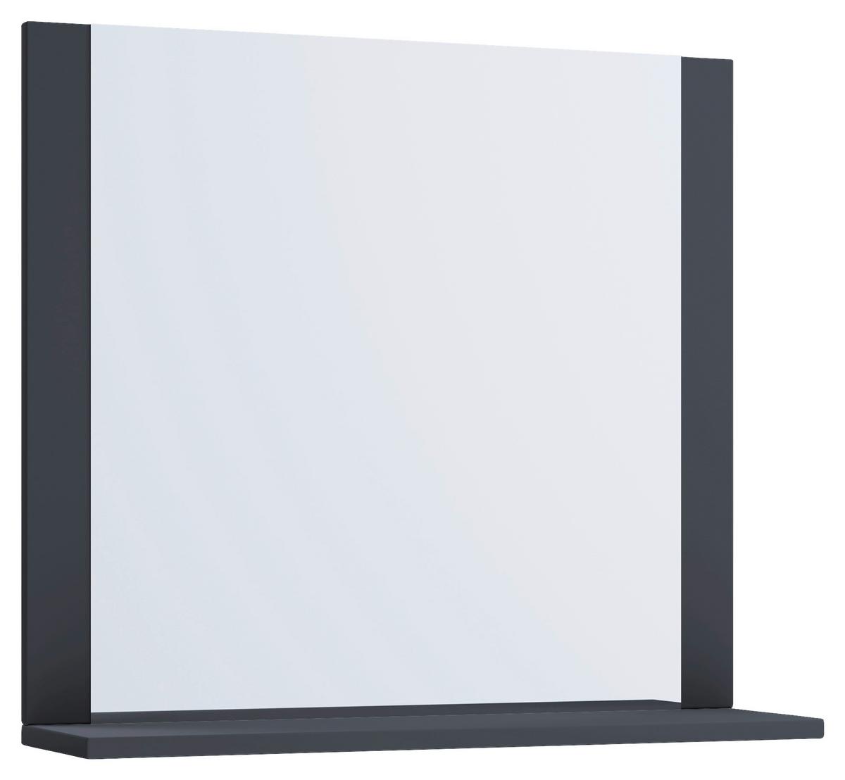 Wandspiegel Lendas Anthrazit B: 60 cm - Anthrazit, MODERN, Holzwerkstoff (60/55/16,6cm) - MID.YOU