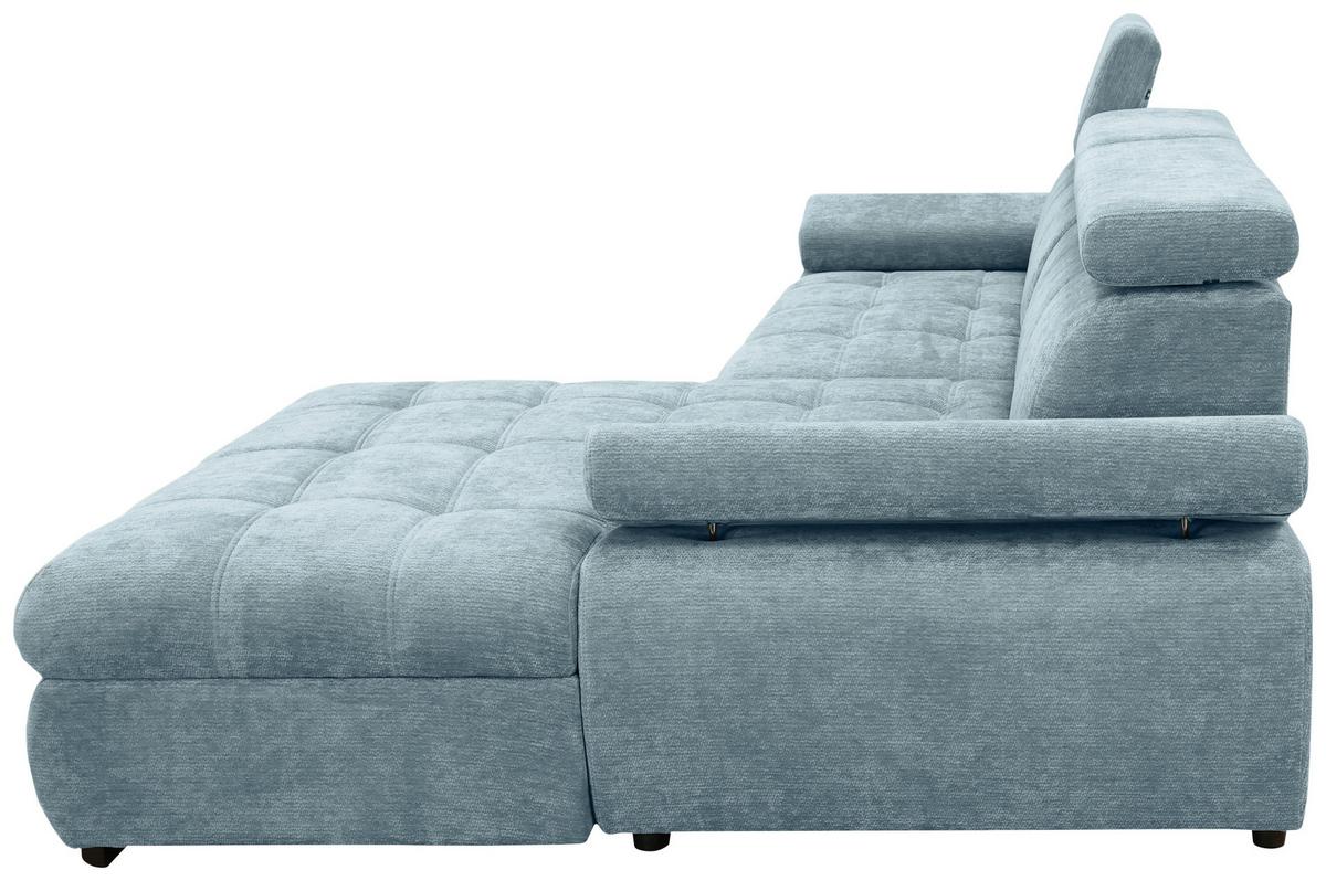 Rohová sedačka VEGAS, pravá, mátově zelená žinylka - černá/mátově zelená, Design, dřevo/textil (294/173cm)