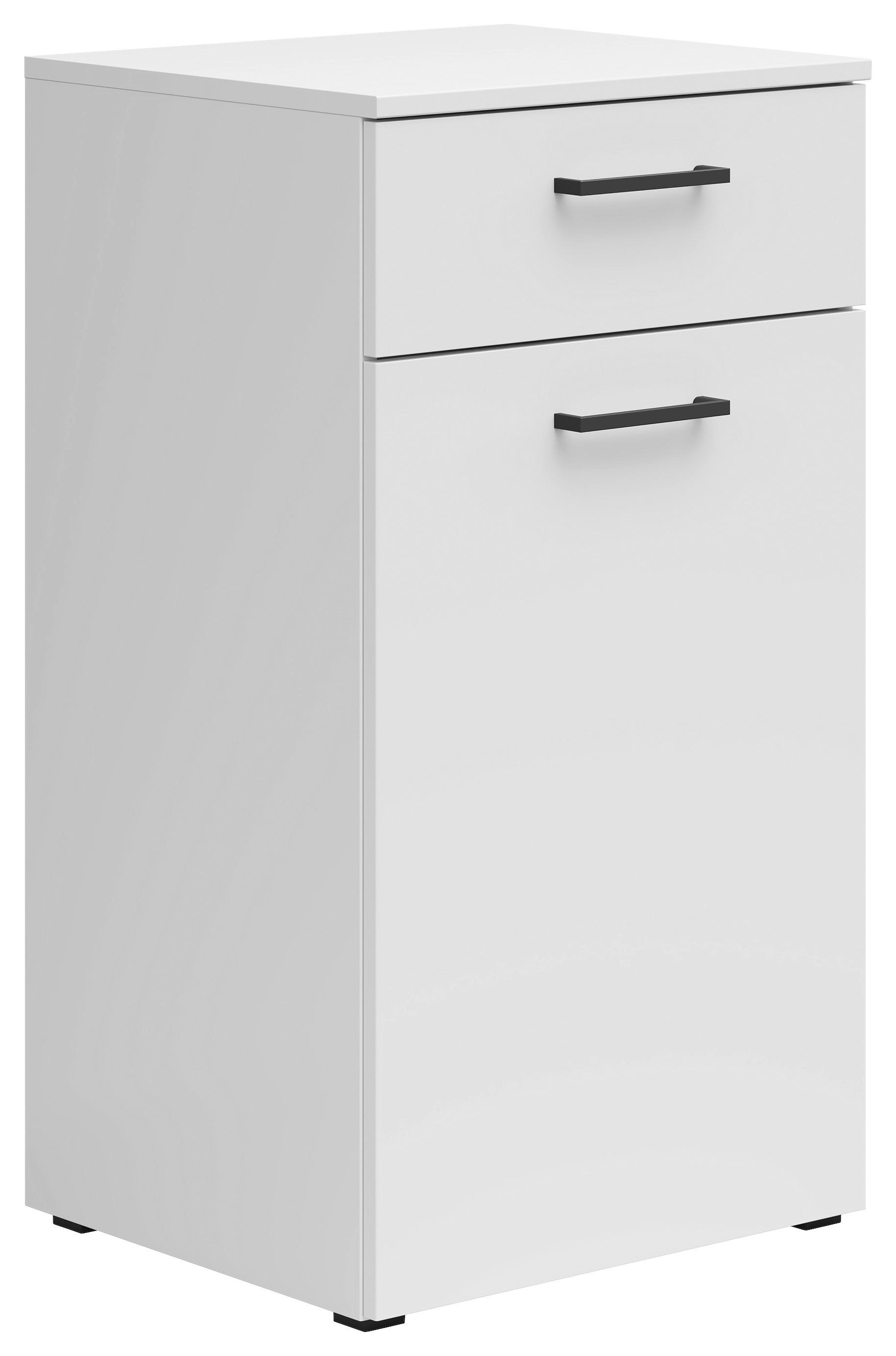 Komoda MULTISTAURAUM š: 45cm - čierna/biela, Modern, kompozitné drevo/plast (45/83/40cm)