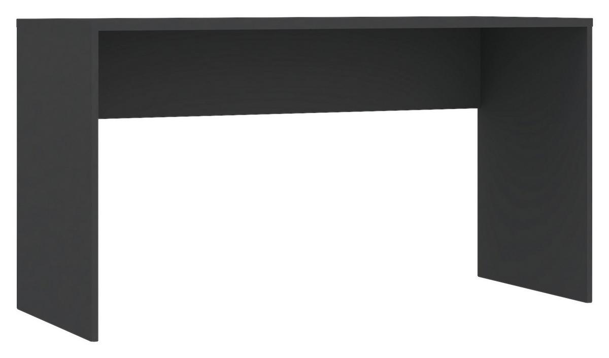 Íróasztal Unit - antracit, Konventionell, faalapú anyag (135/73/54,5cm) - Ondega