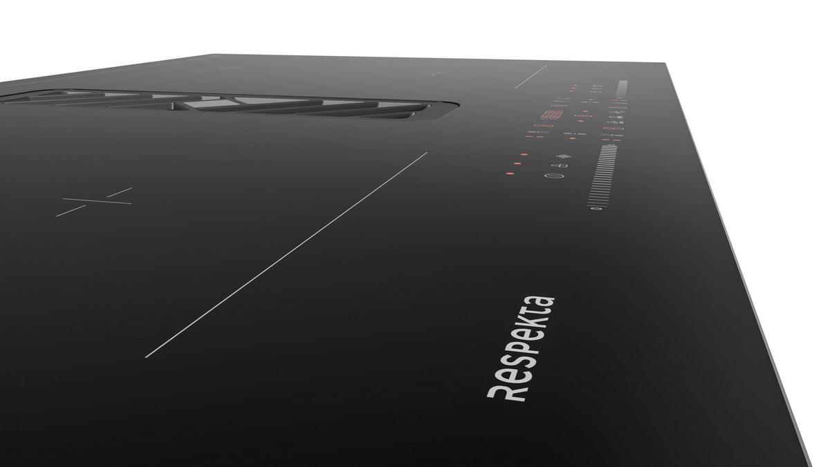 Kochfeld-Dunstabzug-Kombi Respekta Calima Schwarz B:83cm - Schwarz, Basics, Glas (83/20/51,5cm) - Respekta