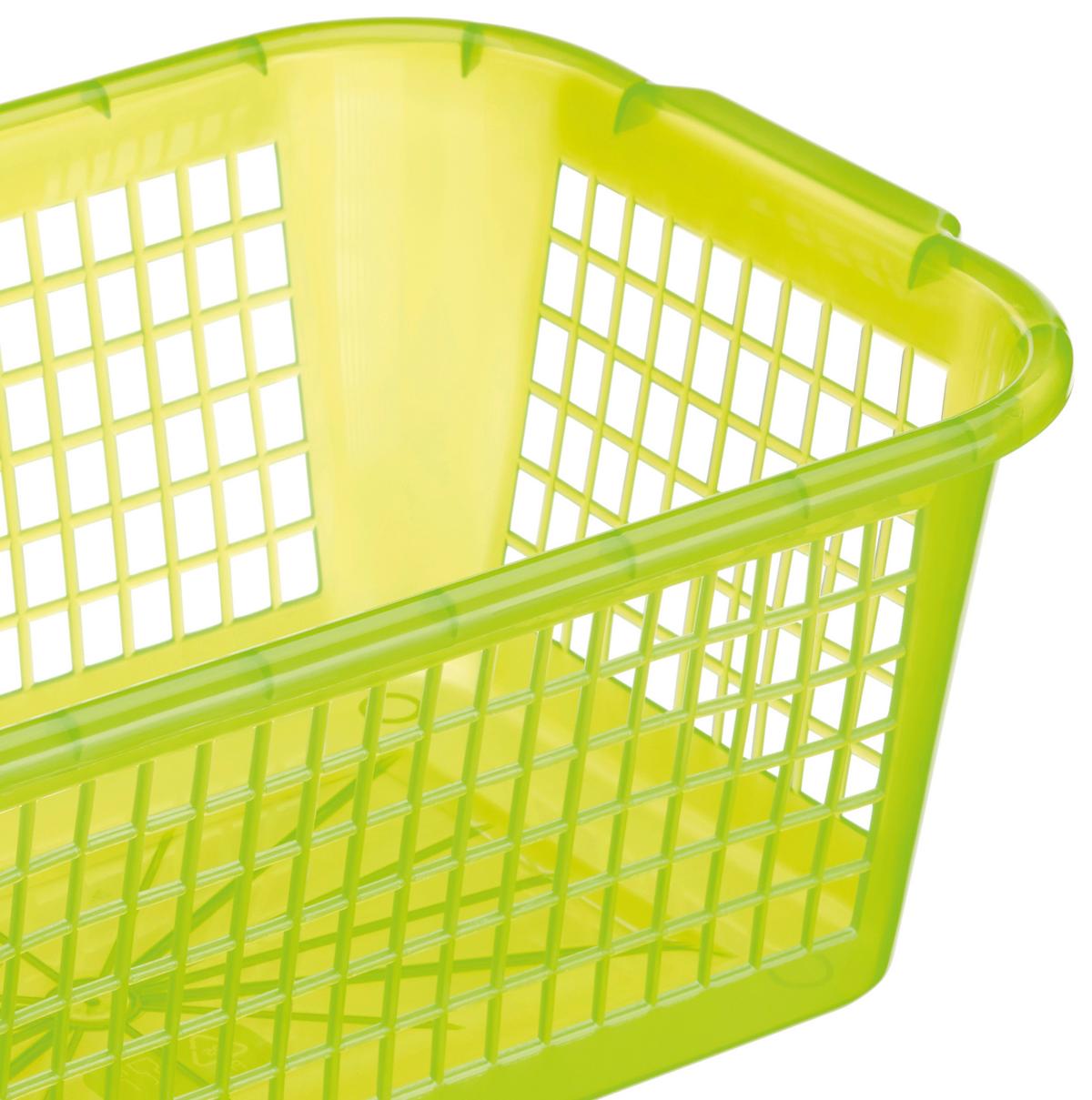 Aufbewahrungskorb 35x24 cm Kunststoff Versch. Farben - Blau/Weiß, KONVENTIONELL, Kunststoff (35/24/14,5cm)