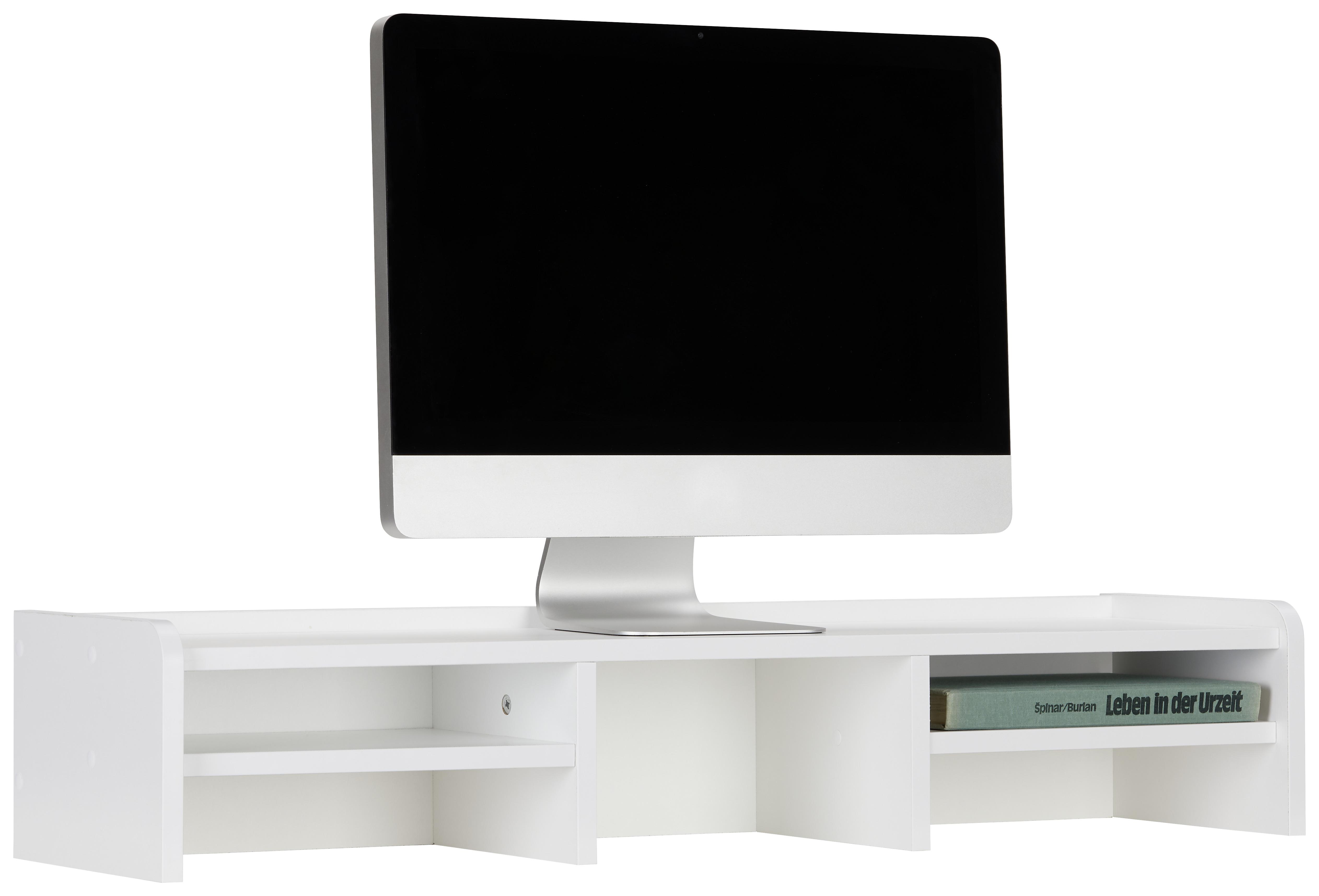 Nástavec Na Psací Stůl Tip Top - bílá, kompozitní dřevo (96/18/26cm) - Premium Living