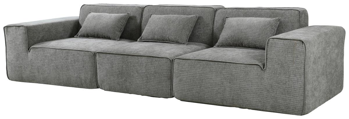3-Sitzer-Sofa Aventis Grau B: 300 cm - Beige/Grau, Design, Textil (300/70/100cm) - P & B