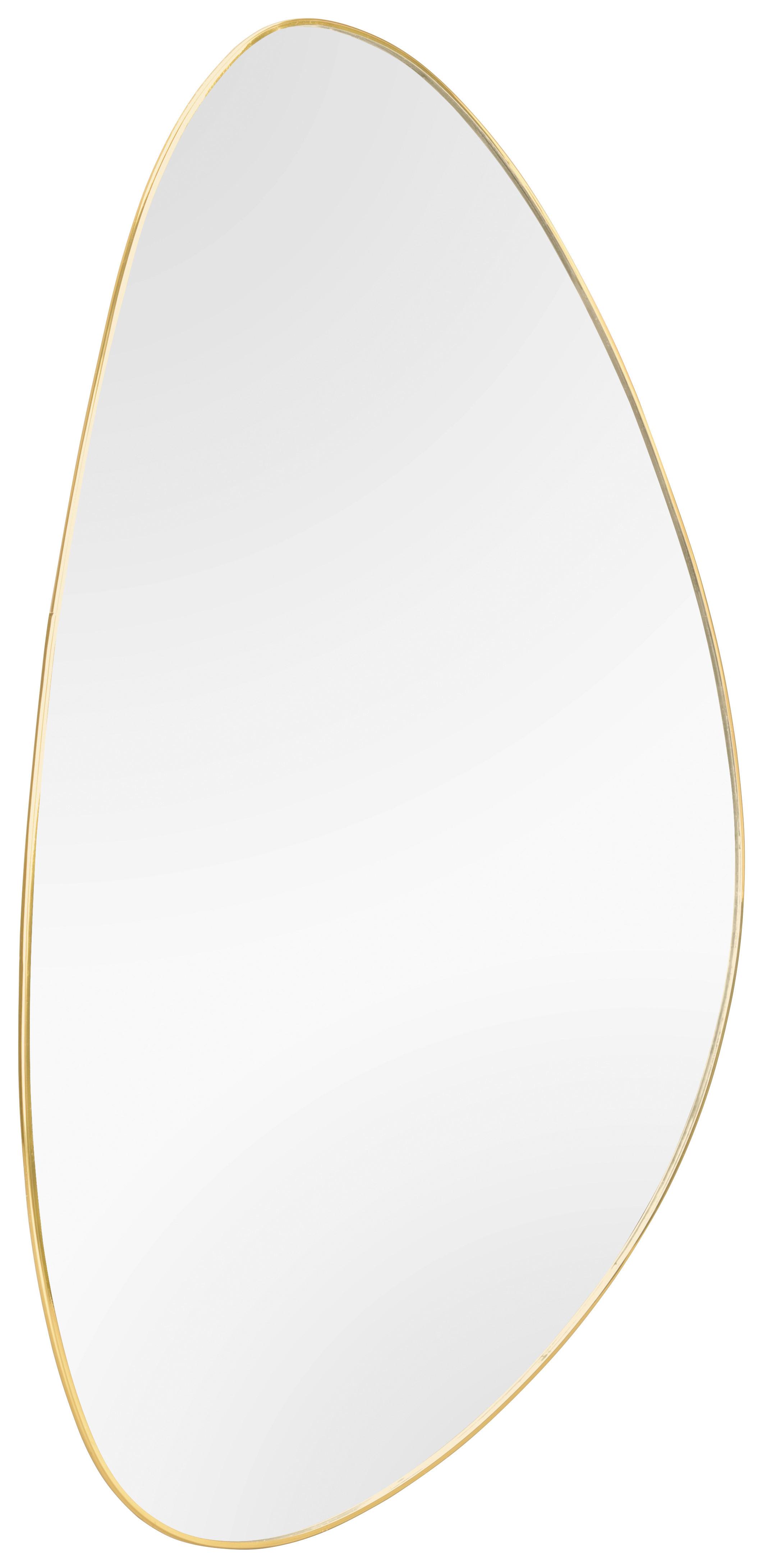 NÁSTENNÉ ZRKADLO IDA - zlatá, Modern, kov/sklo (40/60cm) - Mömax
