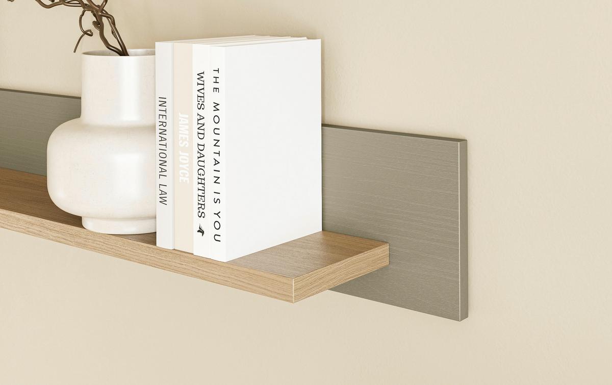 Wandboard Stranda Eukalyptus/Holzfarben B: 150cm - Eukalyptusholzfarben, Design, Holzwerkstoff (150/17/17cm) - MID.YOU