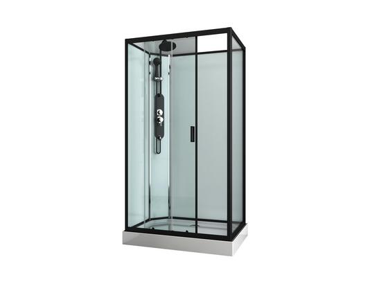 Duschkabine Epic 3 - Schwarz, MODERN, Glas/Metall (120/80/225cm) - Sanotechnik Duschkabine Epic 3 - Schwarz, MODERN, Glas/Metall (120/80/225cm) - Sanotechnik