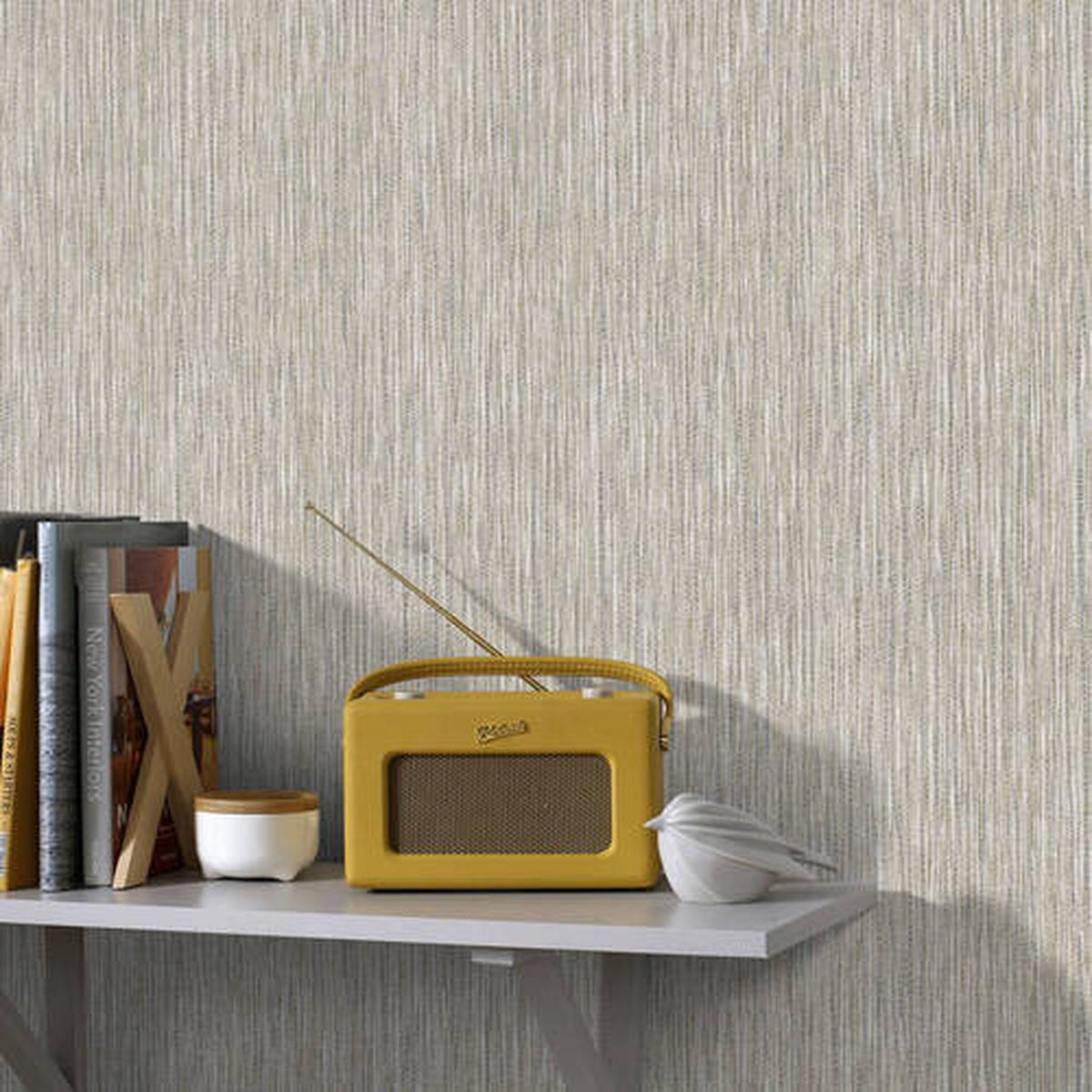 Vliestapete 105156 - Beige, Basics, Papier/Kunststoff (52/1000cm)