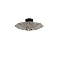 Deckenleuchte Panc011dg - Dunkelgrau, MODERN, Naturmaterialien (65cm) - Good & Mojo