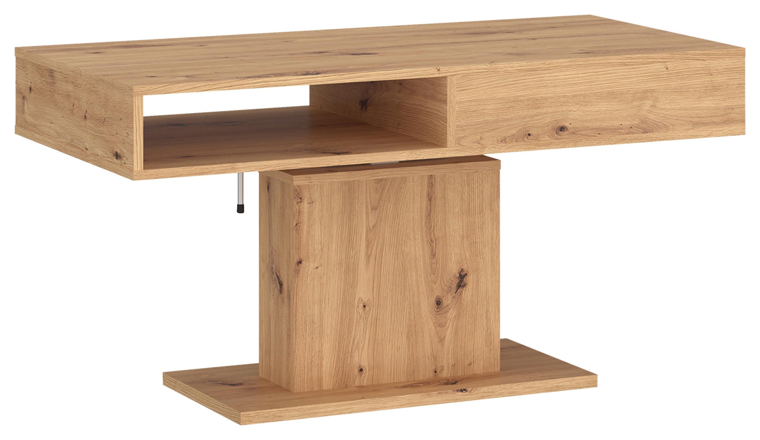 Couchtisch Cortado Artisan Eiche, B: 110m - Eiche Artisan, MODERN, Holzwerkstoff (110/59,6-79,6/65cm) - Modern Living