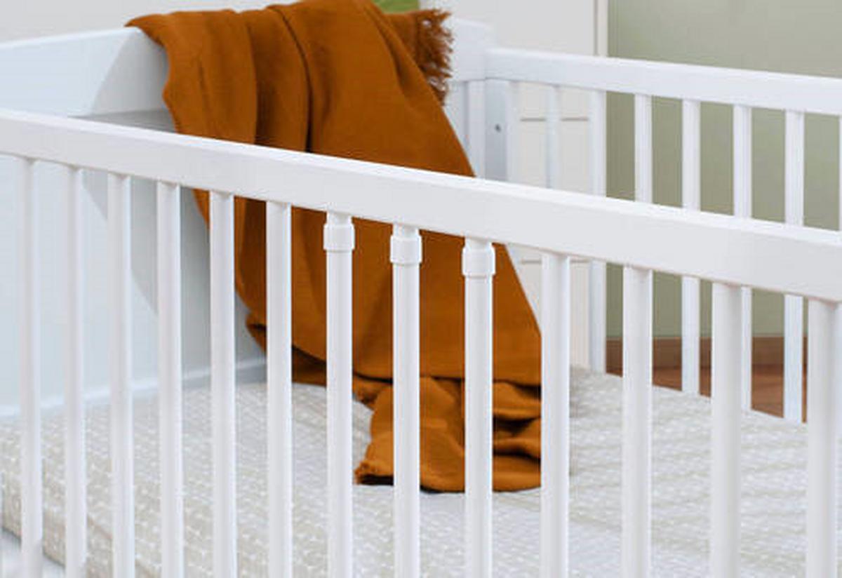 Gitterbett 111422 Viktoria - Weiß, Basics, Holzwerkstoff (144/76/83cm) - Pinolino