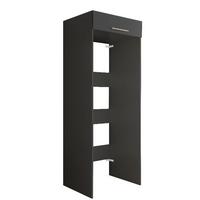 Skříň na pračku a sušičku - antracitová - antracitová, Basics, kompozitní dřevo (67,5/200/67,5cm)