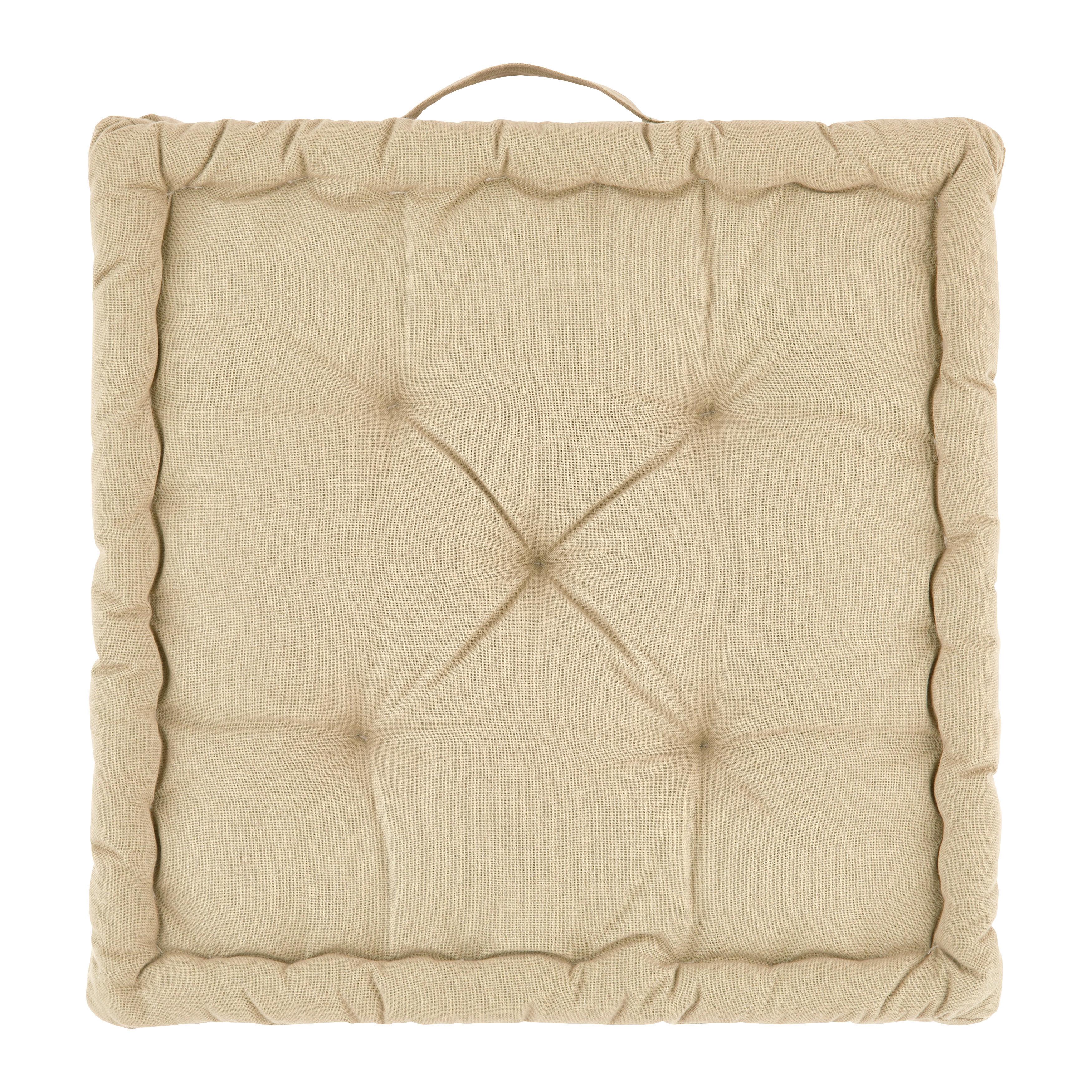 POLŠTÁŘ NA BOX BO - béžová, textil (40/40/6cm) - Mömax