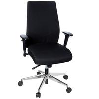 Drehstuhl Pro-Tec 250 Schwarz - Alufarben/Schwarz, MODERN, Kunststoff/Textil (57/116/51cm) - MID.YOU