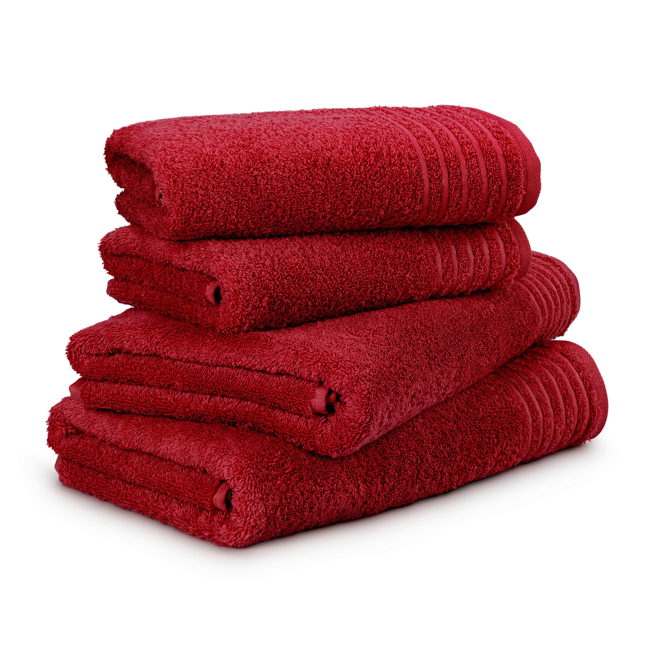 Frottierset Möve New Classic Handtuchset - Rot, Basics, Textil - Moeve