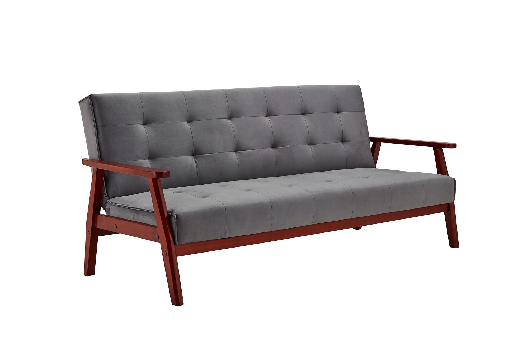 Schlafsofa Dunkelgrau B: 190 cm