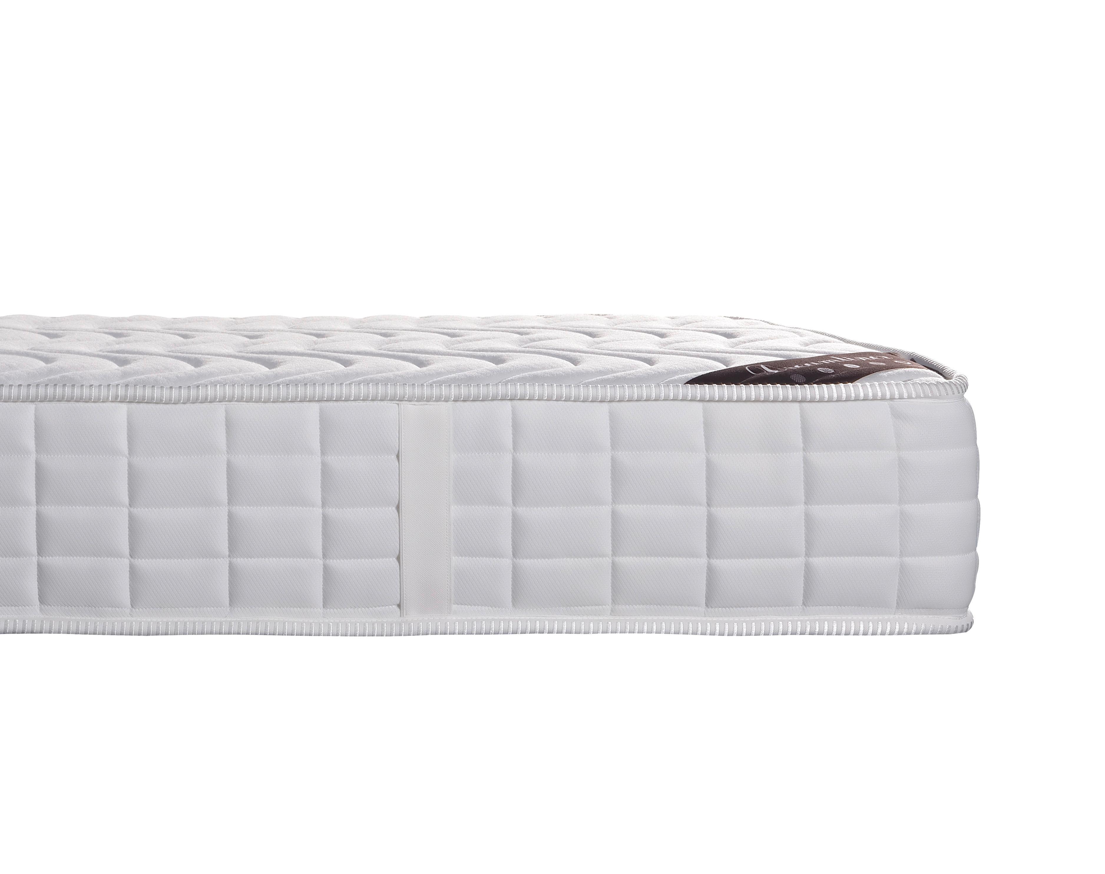 Taschenfederkernmatratze Dreamliner 120x200 Cm H3 24cm - Weiß, Basics, Textil (120/200cm) - MID.YOU