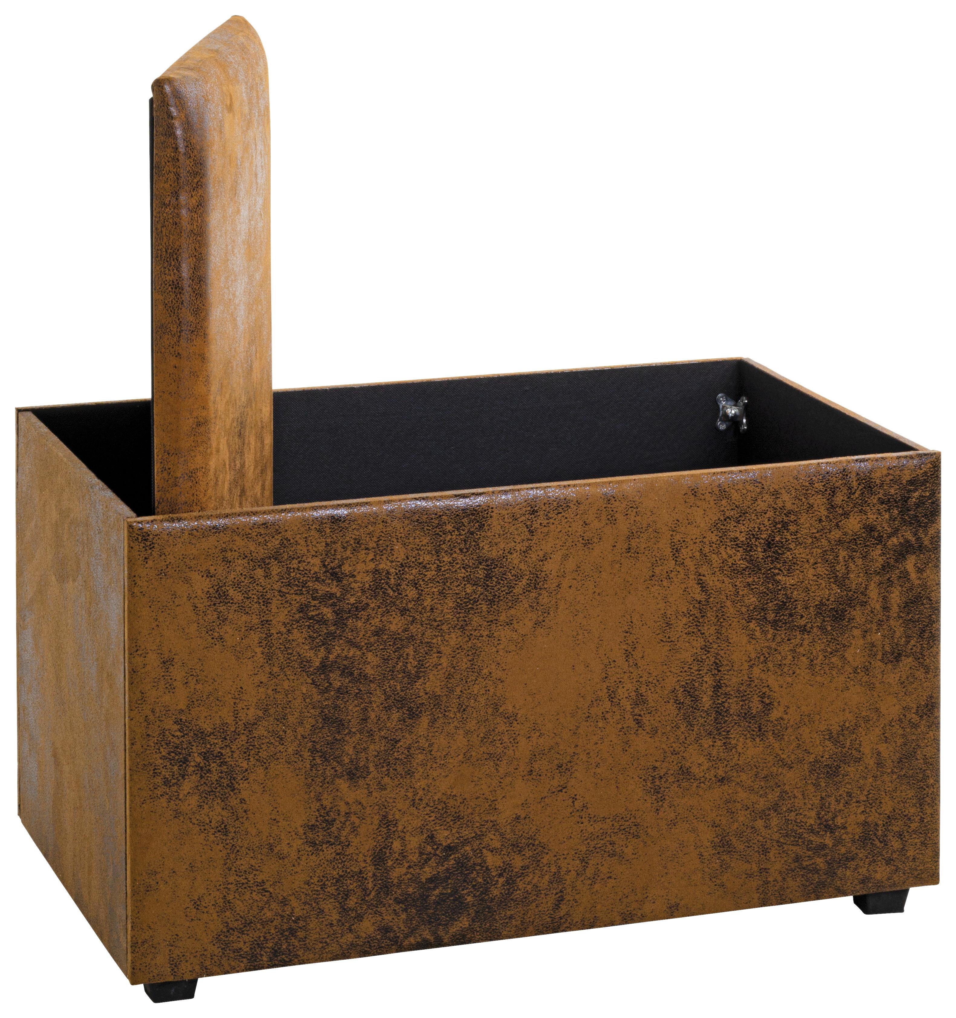 Vintage-Truhenbank mit abnehmbarem Deckel