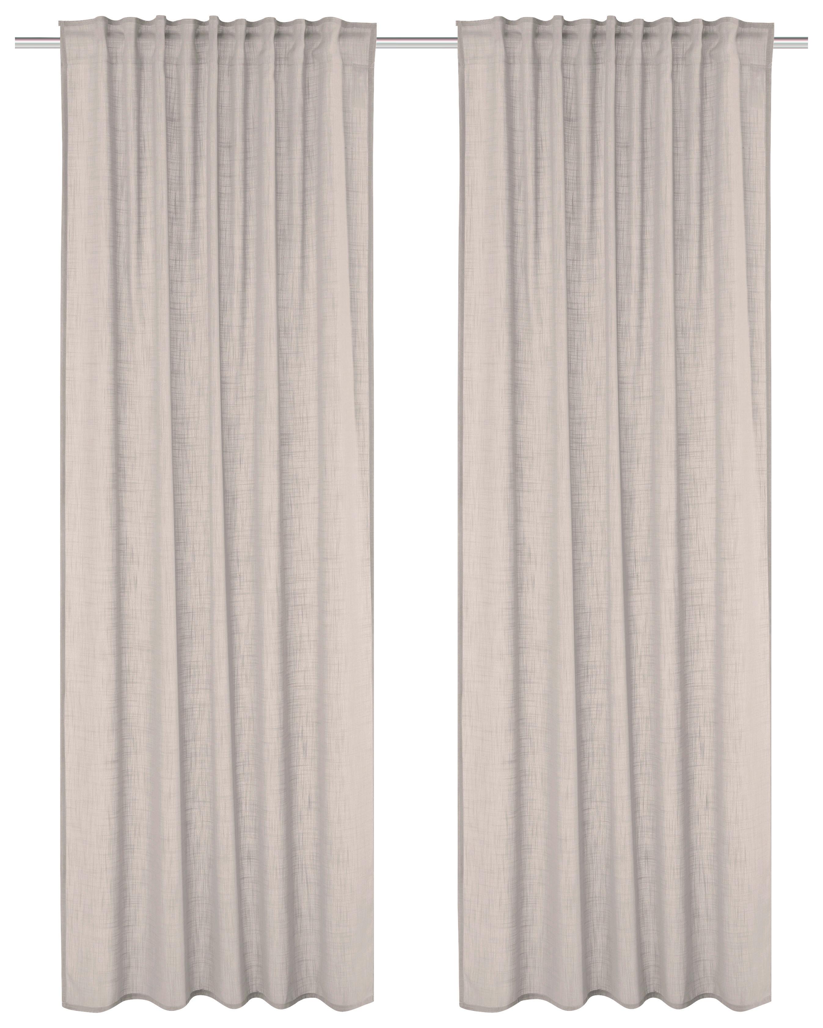 FERTIGVORHANG SOFTY 2ER SET - Taupe, Basics, Textil (140/225cm)