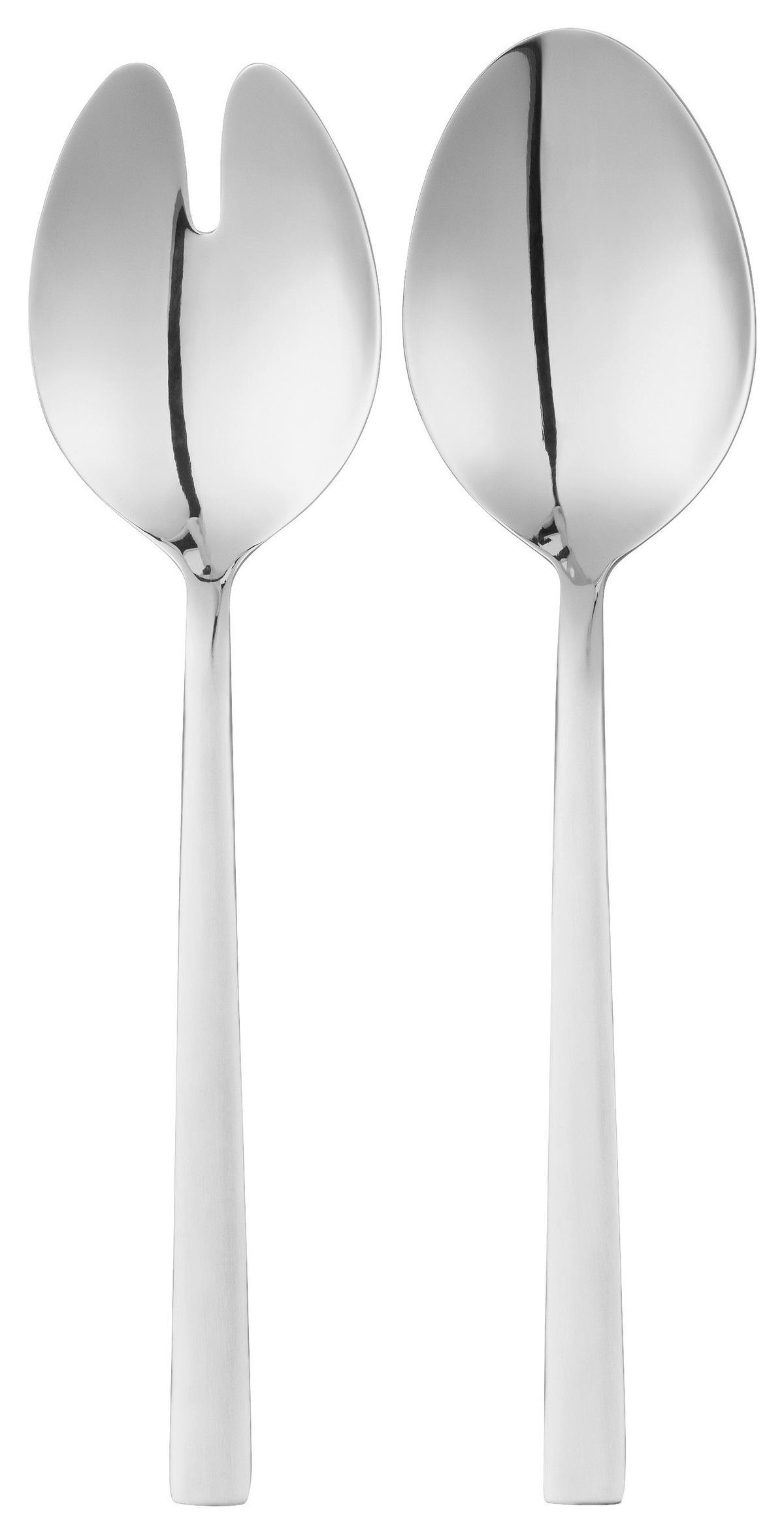 Salatbesteck Jesko - Edelstahlfarben, ROMANTIK / LANDHAUS, Metall (23cm) - James Wood