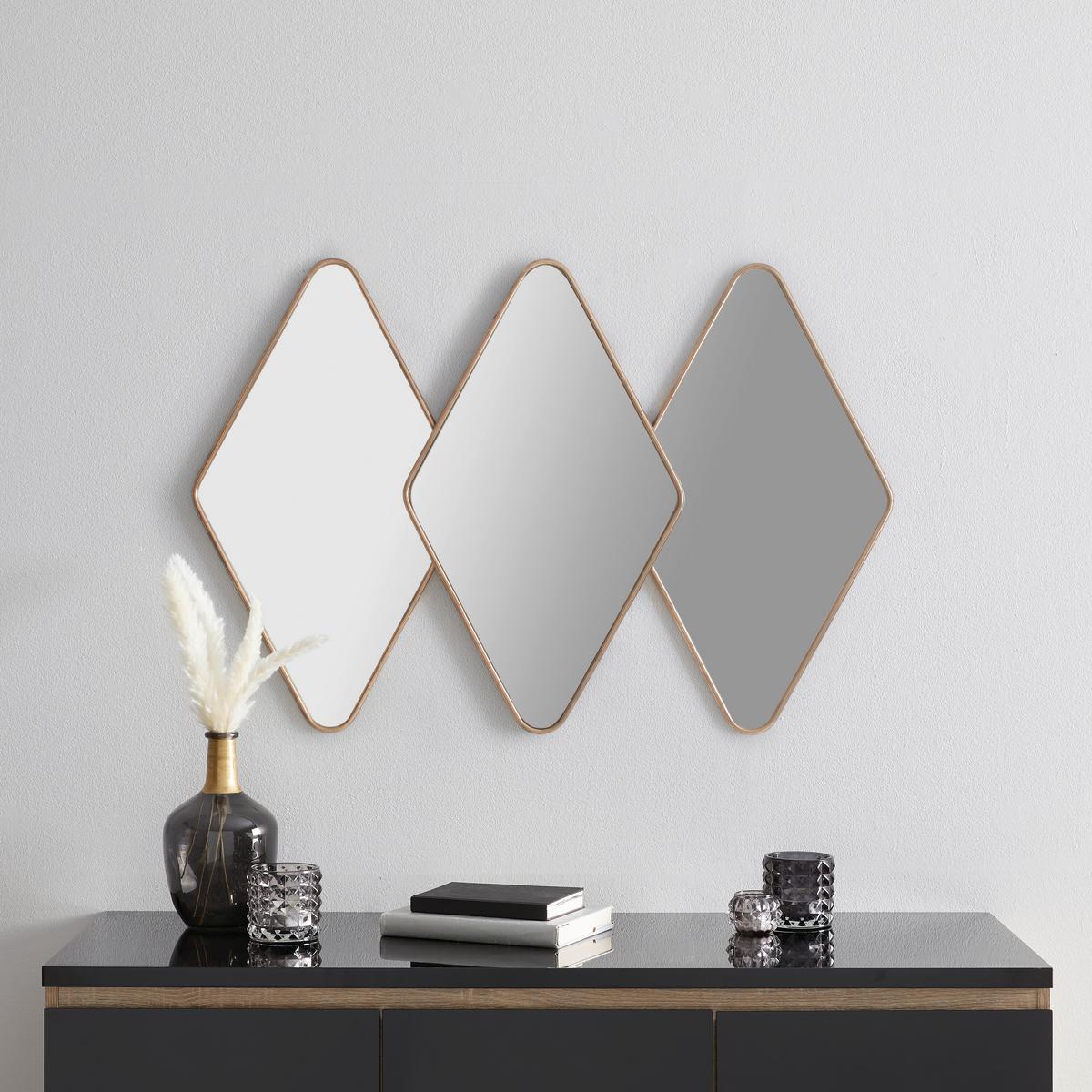 Nástenné zrkadlo zlatá - zlatá, Romantik / Landhaus, kov/plast (125/84/4,5cm) - Premium Living