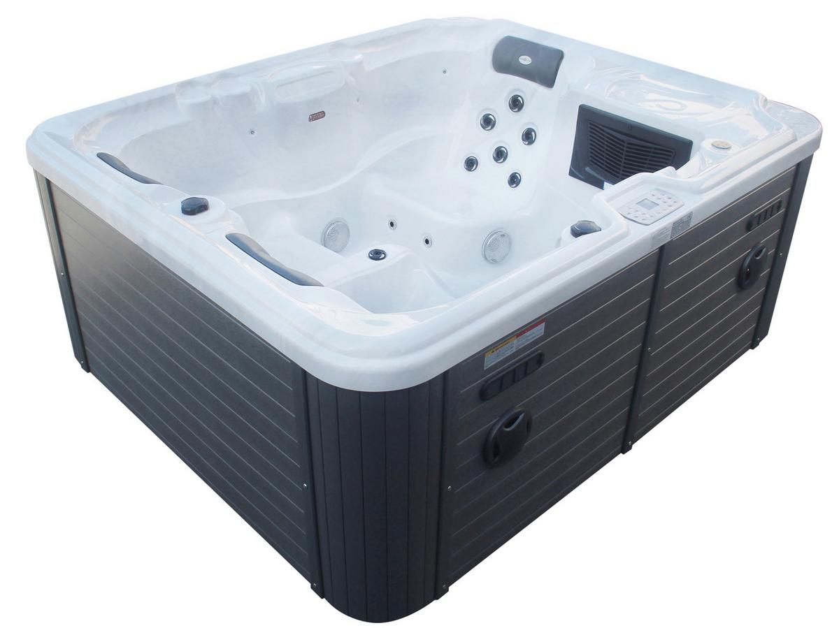 Whirlpool Adria Grauweiß B: 208 cm - KONVENTIONELL, Kunststoff (208/175/90cm) - Sanotechnik