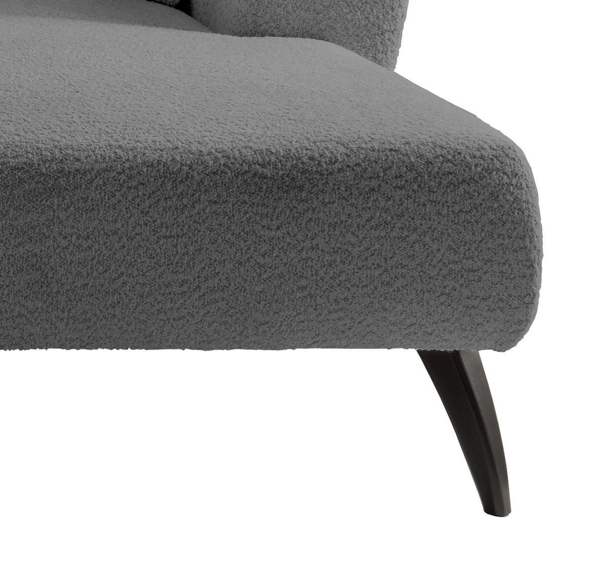 Ecksofa Colori Anthrazit S: 264/164 cm - Anthrazit/Schwarz, MODERN, Holz/Textil (264/160cm) - MID.YOU