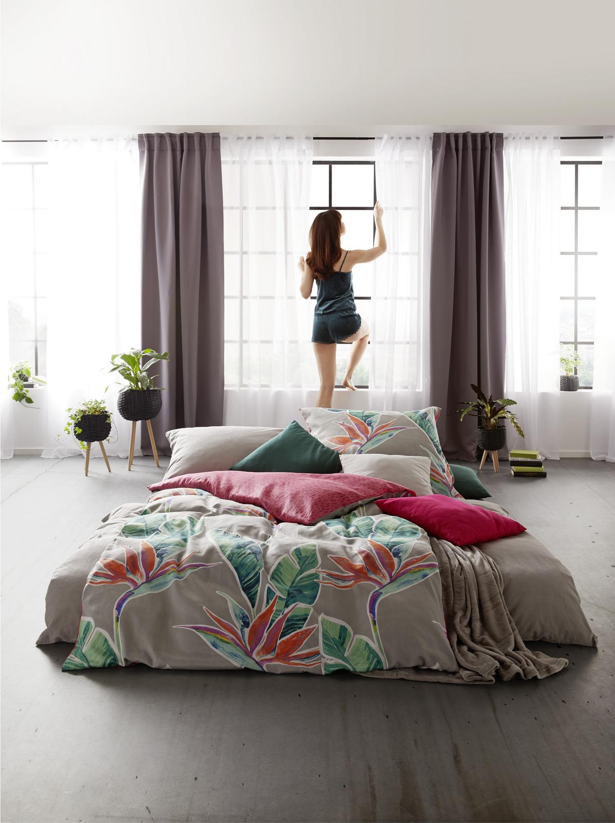 HOTOVÝ ZÁVES Tosca, 2x140/245cm, biela - biela, textil (140/245cm) - Modern Living