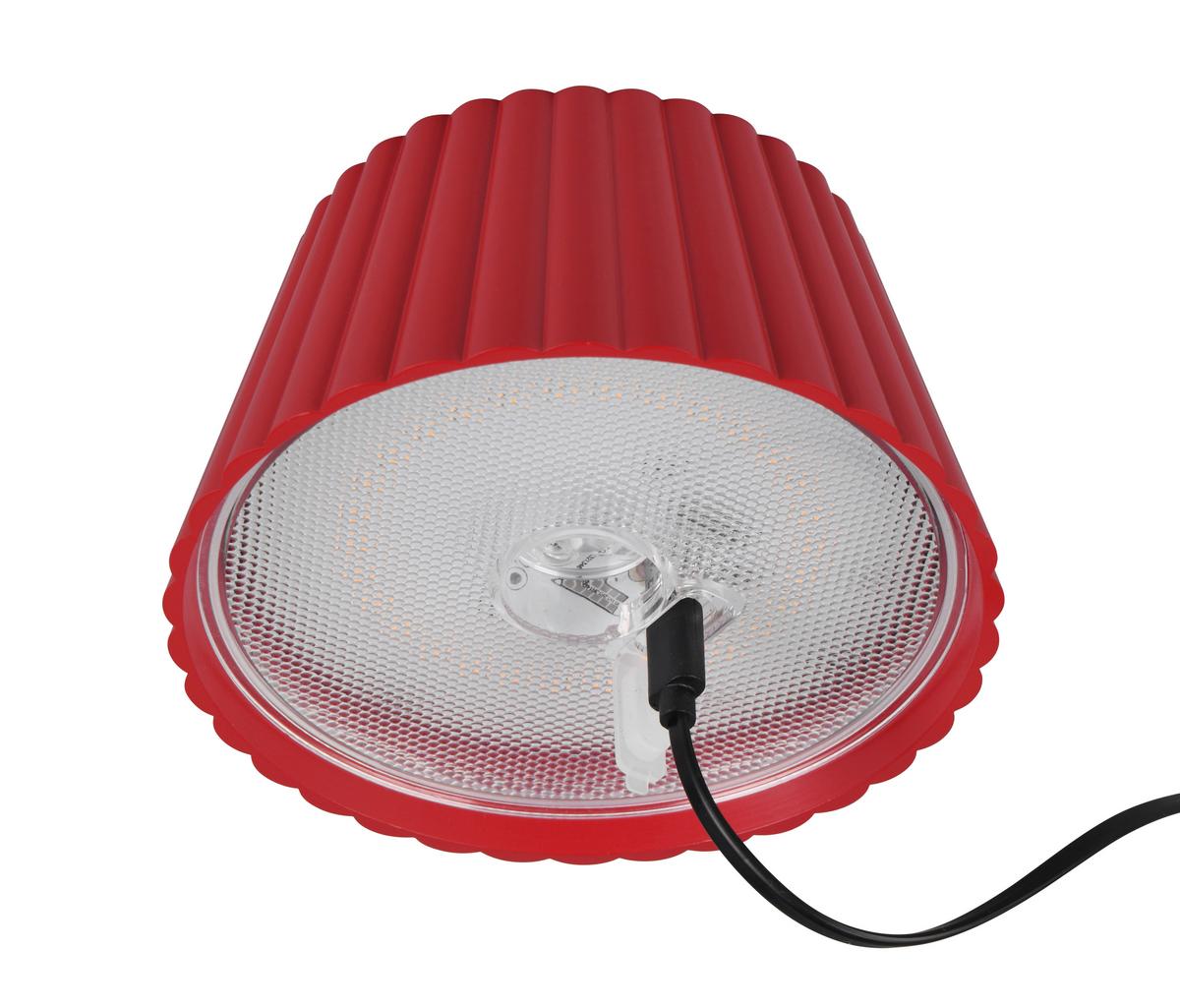 Akku-stehleuchte R47706110 Suarez - Rot, Design, Metall (13,5/123cm)