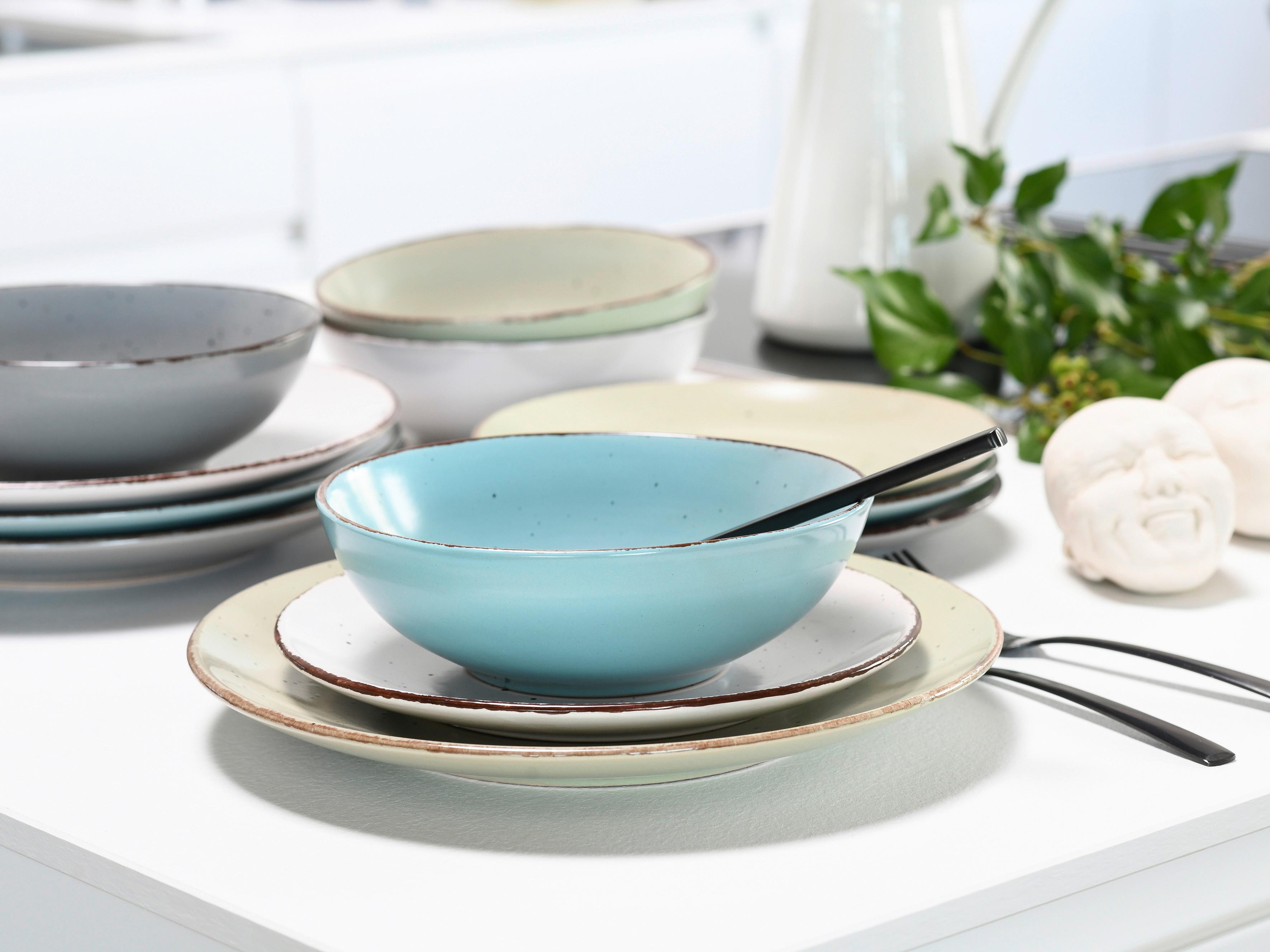 Kombinovaná souprava ručně malována - vícebarevná, Konvenční, keramika - Creatable
