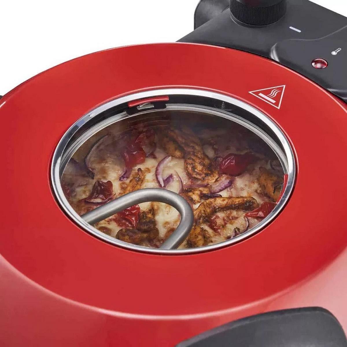 Pizza Sütő Hm6149 - világospiros, Basics, fém