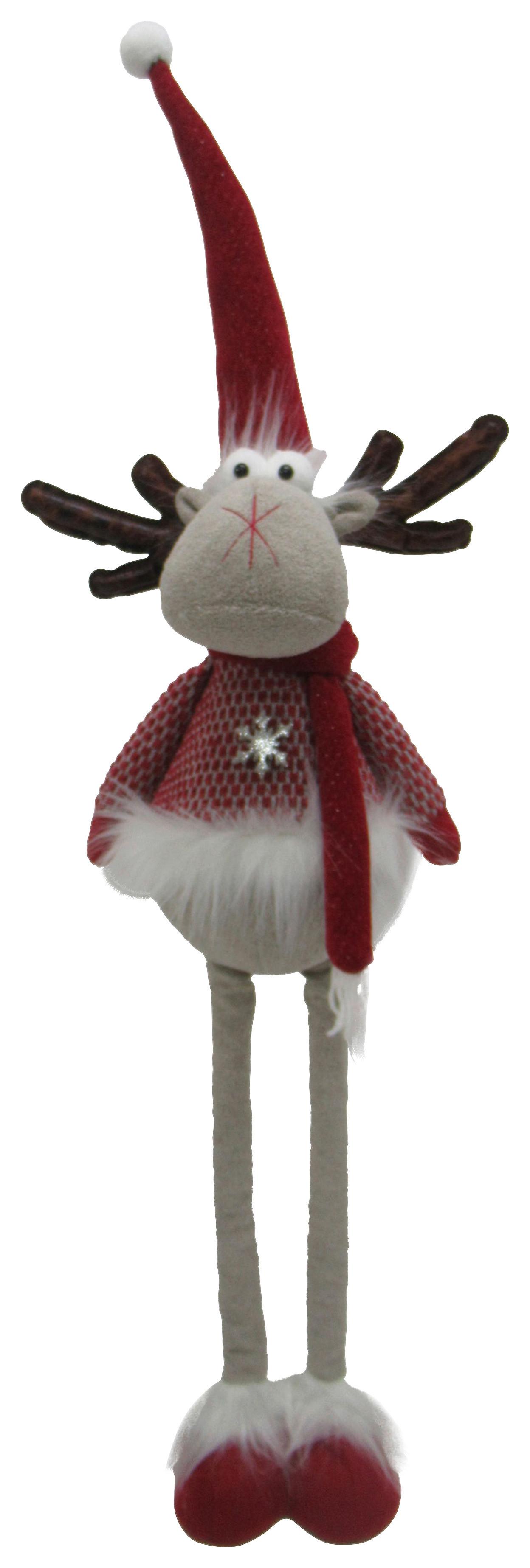 Skřítek MOESY - šedá/tmavě červená, Konvenční, kov/textil (23/60-90/16cm) - Mömax