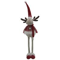 Skřítek MOESY - šedá/tmavě červená, Konvenční, kov/textil (23/60-90/16cm) - Mömax