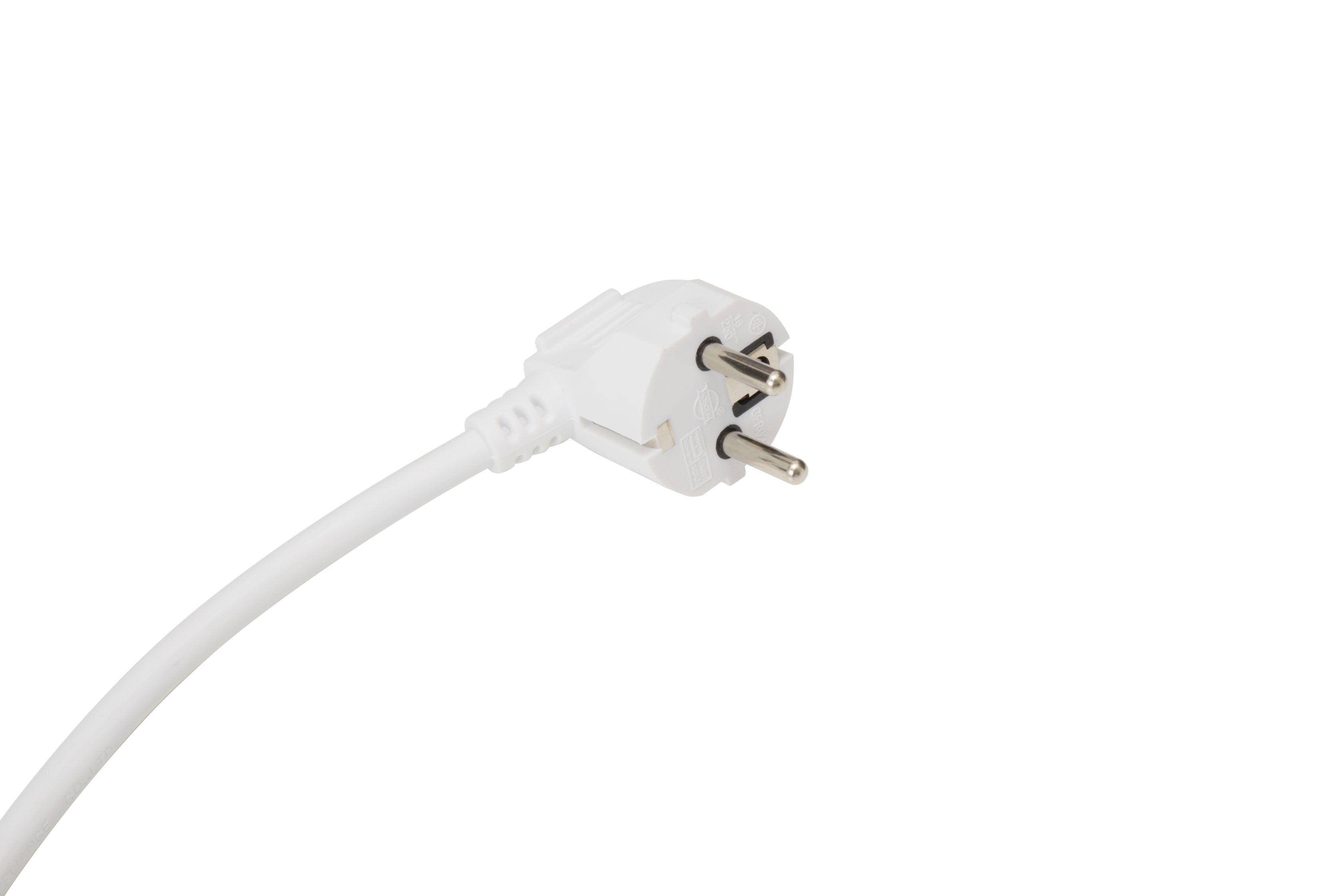 Multistecker Nua - Weiß, KONVENTIONELL, Kunststoff/Metall (7,9/7,9/8cm) - Ondega