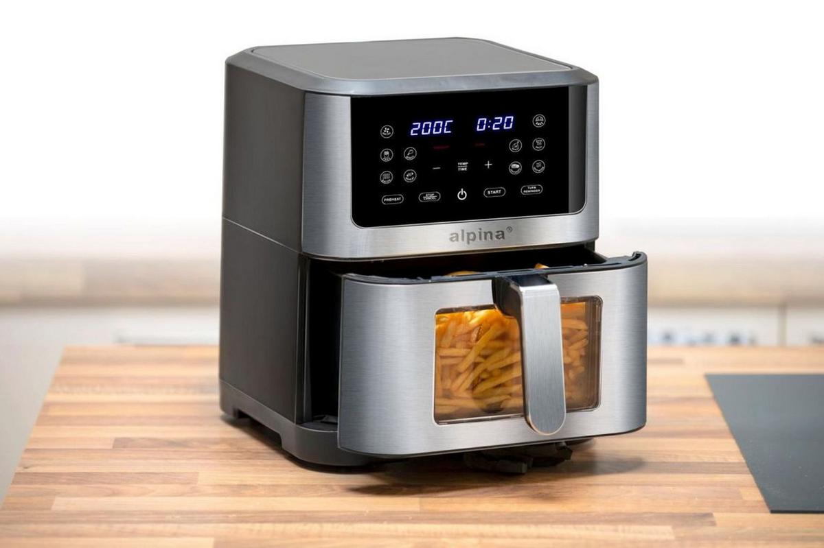 Heißluftfritteuse 24542 - Silberfarben/Schwarz, Basics, Kunststoff/Metall (38/29,5/36,5cm)