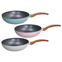 Wok Serpenyő Marble - többszínű, Basics, fém (28/8cm)