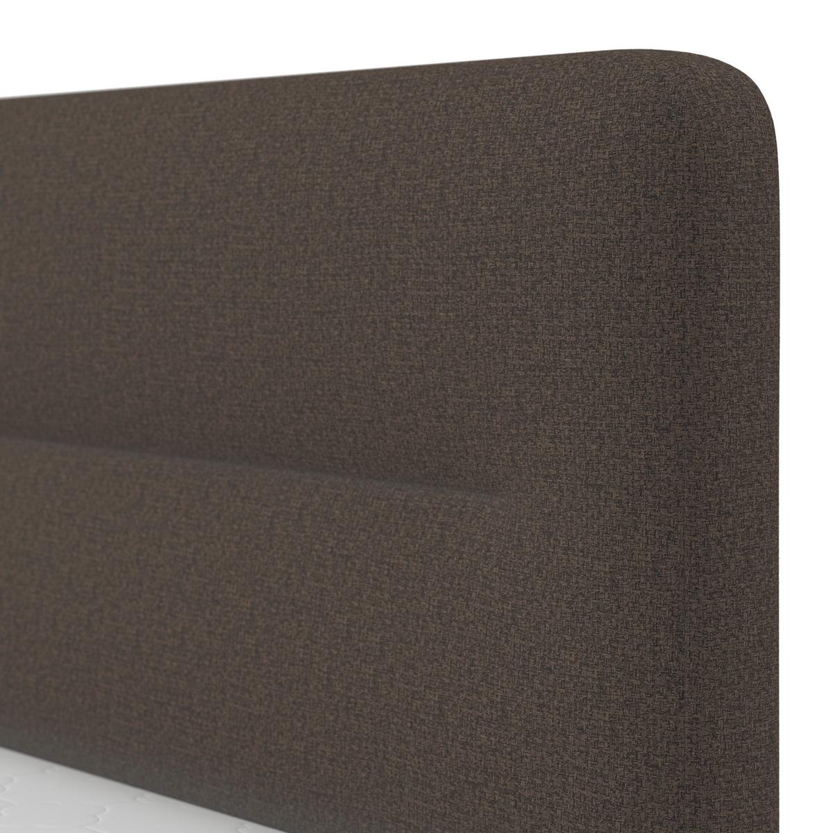 Boxspringová postel MARCO 160x200, hnědá - černá/hnědá, Moderní, dřevo/textil (160/200cm) - Bessagi Home