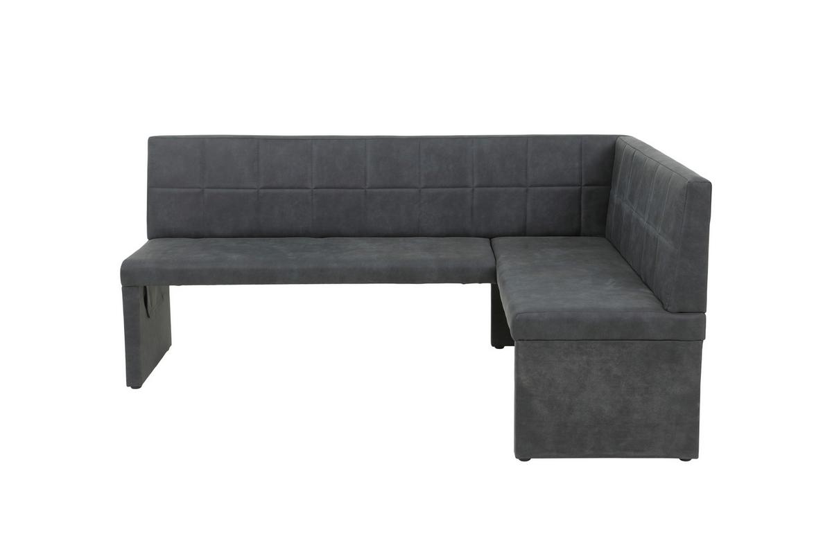 Eckbank Melanie Leb - Anthrazit, MODERN, Holz/Textil (200/90cm) - MID.YOU