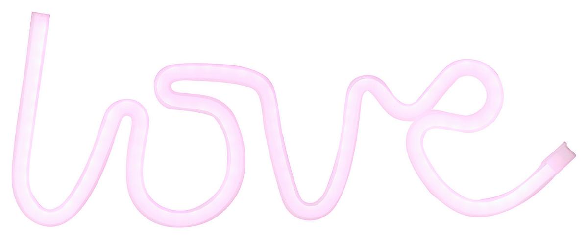 Led-wandleuchte Neon-love 1-Flammig - Basics, Kunststoff/Metall (34,3/2/12,2cm)