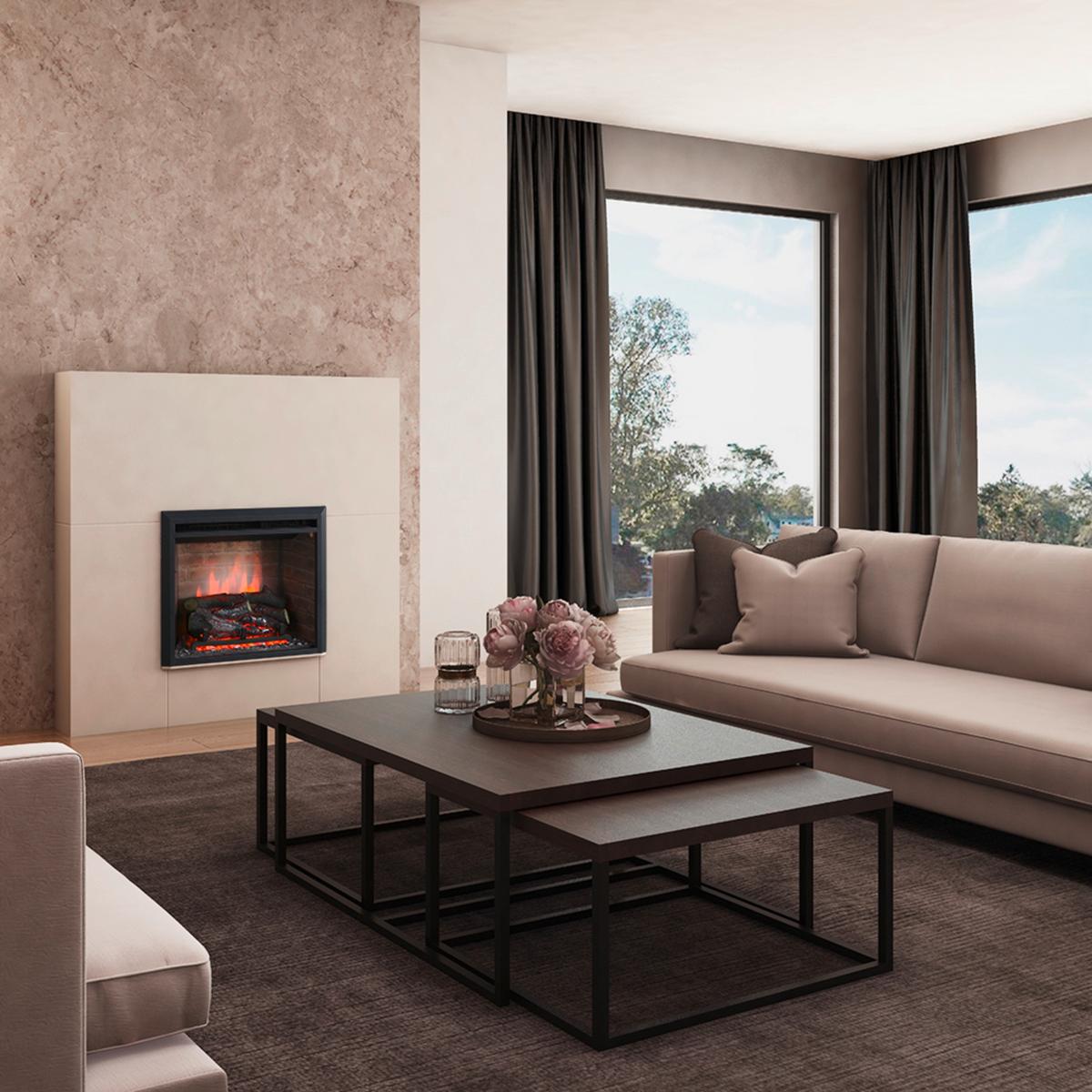 Elektrokamin Calida 23" - Schwarz, Basics, Metall (63/54,5/22,3cm)